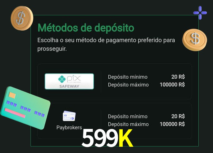 O cassino 599Kbet oferece uma grande variedade de métodos de pagamento
